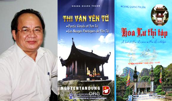 GS.TS Hoàng Quang Thuận là tác giả của 2 tập thơ Thi Vân Yên Tử và Hoa Lư Thi Tập