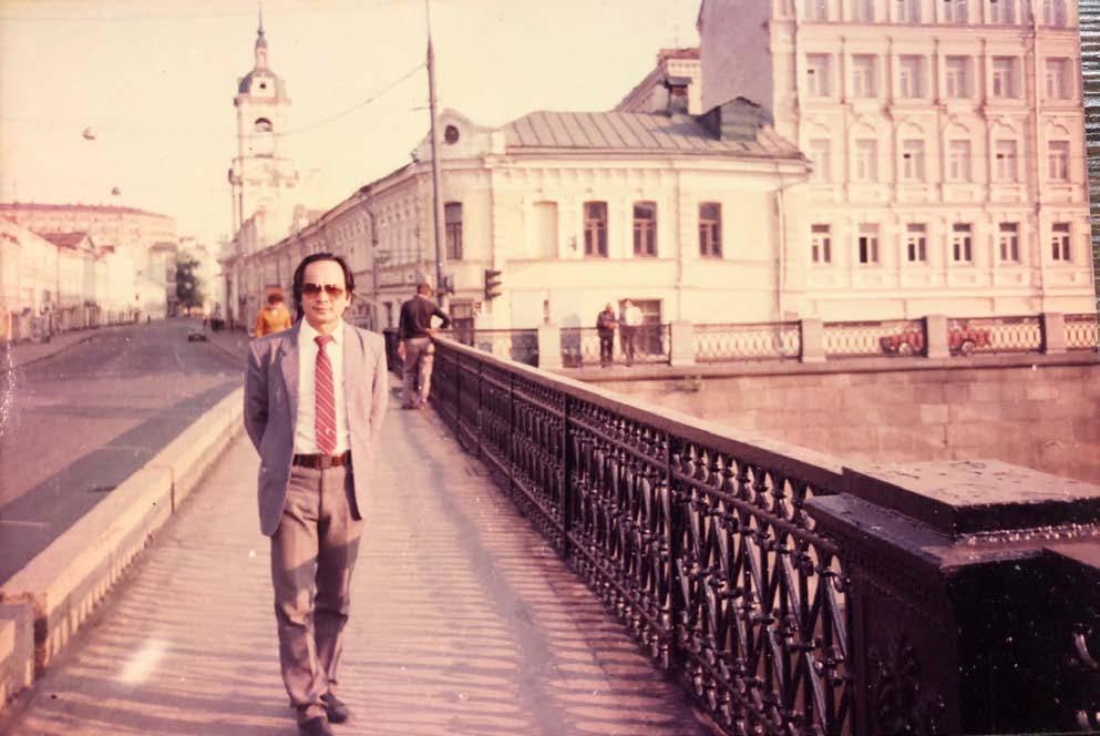 GS.VS Hoàng Quang Thuận tại Matxcova năm 1986